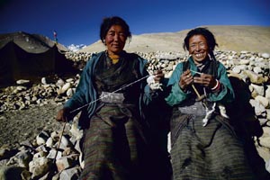 Himalaya, Tibet: Erlebnisreise Tibet Komplett - Fröhliche Tibeterinnen