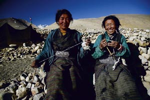 Himalaya, Tibet: Erlebnisreise Tibet Komplett - Frhliche Tibeterinnen